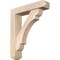 Ekena Millwork Olympic Craftsman Smooth Bracket w/ Offset Brace, Douglas Fir, 5 1/2"W x 24"D x 28"H BKT0604X24X28OLY04SDF - alternate 1